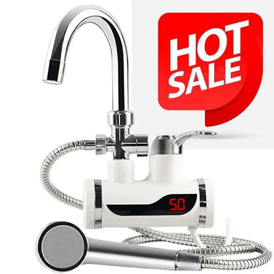 Digital Water Heater Tap - Instant Hot Water پہلے پارسل چیک کریں پھر رقم کی ادائیگی کریں