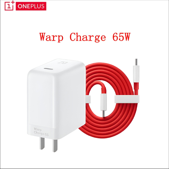 OnePlus 65W Warp Charge Power Adapter with Type-C to Type-C Fast Charging Cable